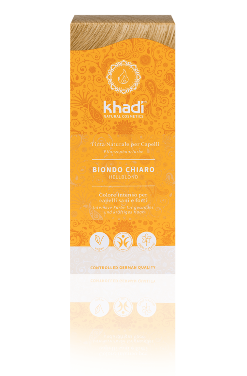 Tinta Naturale per Capelli Biondo Chiaro - Khadi